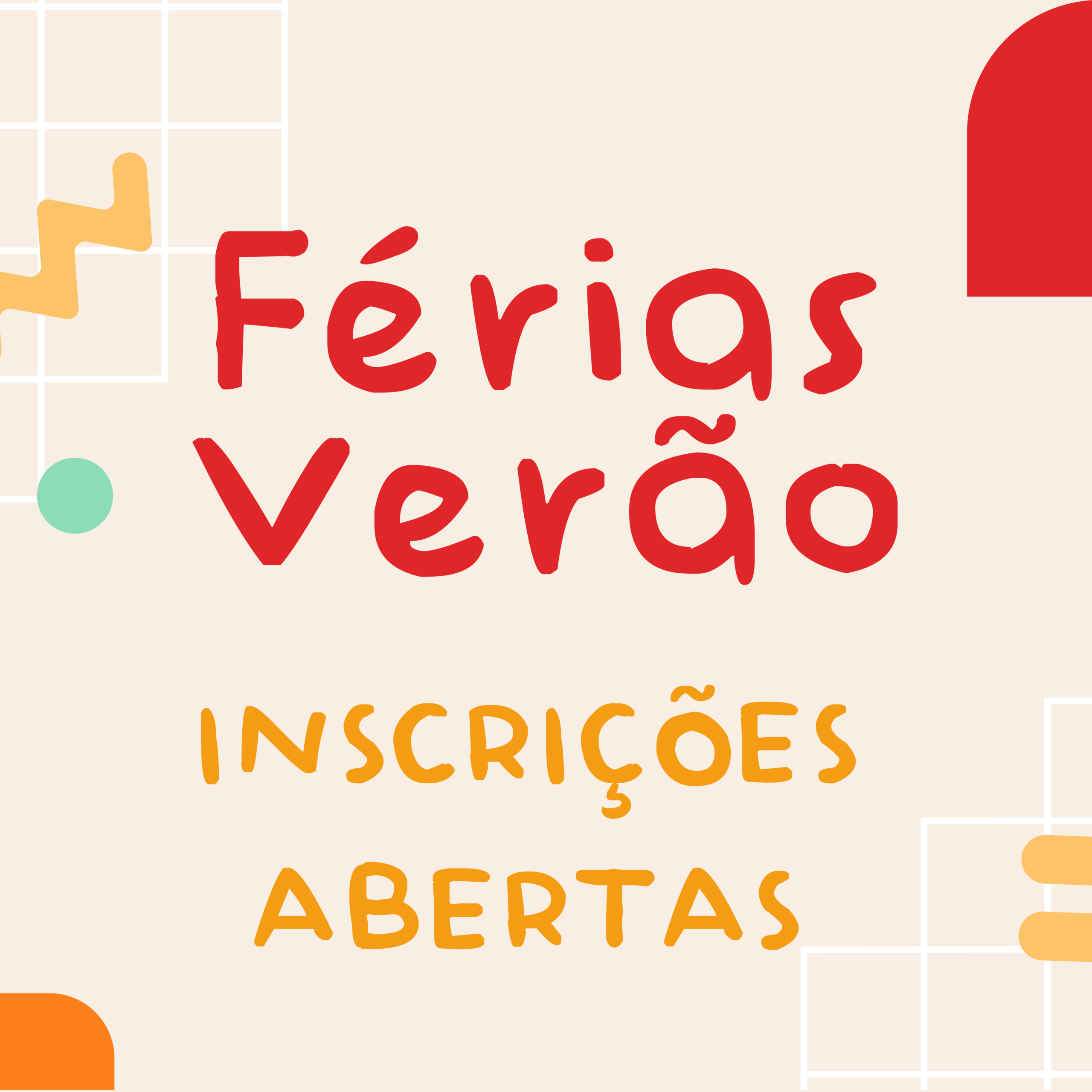 Férias Verão – Inscrições Abertas